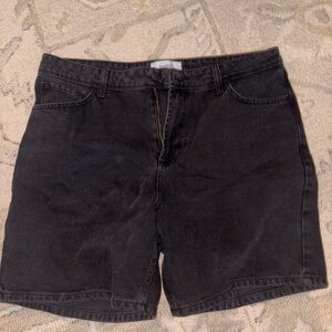 BOTH& Black Denim Shorts